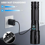 3 Pack Rechargeable Flashlights High Lumens, 000 Lumens Super Bright LED - Image 3