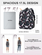 VASCHY Backpack for School, Lightweight Water Resistant Bookbag Casual Daypack - Image 2