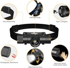 Headlamp Rechargeable, Super Bright Zoomable Headlamps, IPX6 Waterproof - Image 2