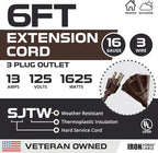 Iron Forge Cable 6ft Brown Outdoor Extension Cord - Image 2