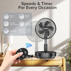 Czlife F9 Portable Fan, 10000mAh Rechargeable Battery Powered - Image 3