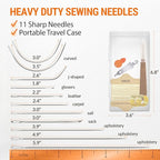 Upholstery Repair Kit: Waxed Sewing Thread & Heavy Duty Needles - Image 4