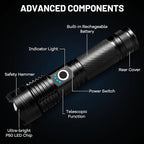 Lylting 2 Pack Rechargeable LED Flashlights High Lumens, 000LM Super Bright - Image 7