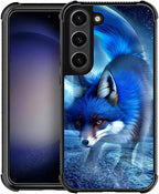 for Samsung Galaxy S23 Plus Case, Snowy Mountain Fox Lake Pattern Graphic by FKBRCL4U