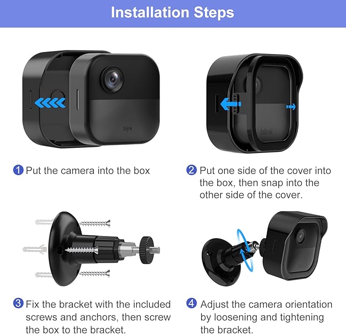 3 Pack Wall Mount for Blink Outdoor 4 and Outdoor, Weatherproof Protective - Image 8