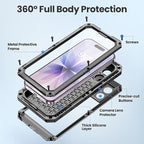 Mitywah Waterproof Case for iPhone 17, Rugged Metal Case - Image 5