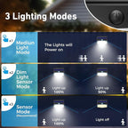 Solar Outdoor Lights, 12 Packs Solar Motion Sensor Security Lights - Image 2