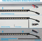 TORCHSTAR LED Safe Lighting Kit 3CCT, 12 Inch Linkable Light Bars, Motion Sensor - Image 6