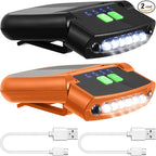 Mudder LED Clip on Cap Lights USB Rechargeable Cap Flashlight Clip Waterproof by Mudder