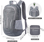 ZOMAKE 25L Ultra Lightweight Packable Backpack, Foldable Hiking Backpacks Water - Image 2