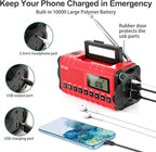 Emergency Weather Radio 10000mAh, Portable Radio - Image 3