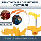 TonGass (2-Pack Multi-Purpose Plastic Utility Hook Attachment - Image 4