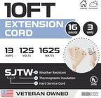Iron Forge Cable Weatherproof 10 Ft Outdoor Extension Cord - Image 2
