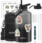 87oz Insulated Water Bottle, BPA Free&Leak Proof, 1.5 Gallon Stainless Steel by Watersy