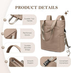 Convertible Laptop Backpack for Women Men Carry on Tote Backpack Teacher - Image 6