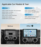 Car Radio Stereo Upgrade for Jeep Wrangler JK Compass Grand Cherokee Dodge Ram - Image 2