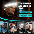 Bud K Rechargeable Headlamp 8 Pack, LED Headlight Flashlight Super Bright - Image 5