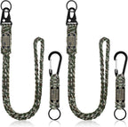 Frienda 2 Set Heavy Duty Paracord Lanyard Necklace Whistles Strap Braided 550 by Frienda