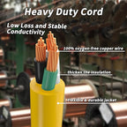 PlugSaf 14/3 Gauge Yellow Outdoor Extension Cord 100 ft Waterproof - Image 3
