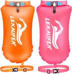 Swim Buoy for Open Water 2 Pack, 20L Swim Safety Float Waterproof Dry Bag for by LeKaufen