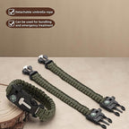 Chinshwehaw 5 in 1 Survival Bracelet-Fire Starter, Loud Whistle, Paracord Rope - Image 8