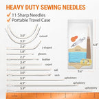 VONEEDL Upholstery Repair Kit: Waxed Sewing Thread & Heavy Duty Needles - Image 4