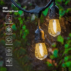 Svater Outdoor Led String Lights 50FT, Patio Lights - Image 7