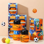Layhit 8 Pcs Basketball Water Bottles 18oz Collapsible Basketball Water Cups - Image 8