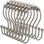 Bathway Shower Curtain Hooks Rust Proof Shower Curtain Rings, Smooth Glide by Bathway