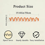 Orange Wall Mounted Coat Rack, Decoration Wave Shaped Wall Hooks, Heavy-Duty - Image 3