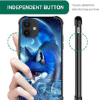 for iPhone 11 Case, Snowy Mountain Fox Lake Pattern Graphic Design Girl Boy - Image 4