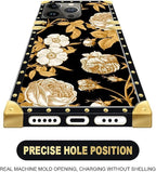 Compatible with iPhone 13 Pro Max Case, Blooming Rose Golden Flower Luxury - Image 5