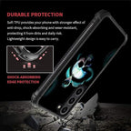 for Samsung Galaxy S23 Case, Skeleton Winding Snake Pattern Graphic Design Girl - Image 3