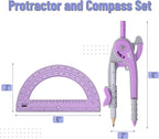 Mr. Pen- Geometry Compass and Protractor Set, 6 Inch Compass, 6 Inch Protractor - Image 2