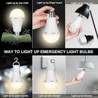 Ostwiki Rechargeable Light Bulbs, 1200mAh Led Battery Backup Bulb - Image 5