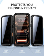 Lanhiem Magnetic for iPhone 17 Pro Max Case, Built-in Privacy Screen Protector - Image 2