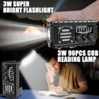 Aivica 20000mah Emergency Radio, SW/NOAA/AM/FM Weather Radio, Solar Powered - Image 5