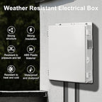 Namunanee Outdoor Electrical Junction Box, ABS Water Resistant Enclosure - Image 2