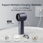 JISULIFE Portable Handheld Fan, Speed Adjustable Turbo Mini and 3600mAh Battery - Image 7