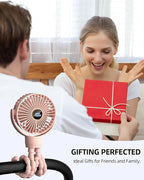 Portable Stroller Mini Fan, Small Rechargeable Personal Fan, Travel Essentials - Image 7