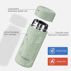 【Upgraded】Exllena Small Insulated Water Bottle 8 oz/250ml– Mini Insulated Water - Image 3