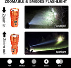 Flashlights High Lumens Rechargeable, 000LM LED Super Bright Flash Light - Image 2