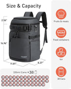 TOURIT Cooler Backpack Lightweight Insulated Backpack Cooler Leak-Proof - Image 2