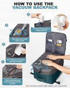 coofay Large Vacuum Backpack Travel - Image 3