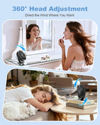 TriPole Desk Fan USB Powered Small Portable Fan, 3 Speeds Adjustable Strong - Image 6