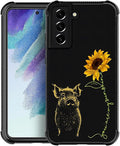for Samsung Galaxy S21 Case, Pig Sunflower Yellow Sunshine Pattern Graphic by FKBRCL4U