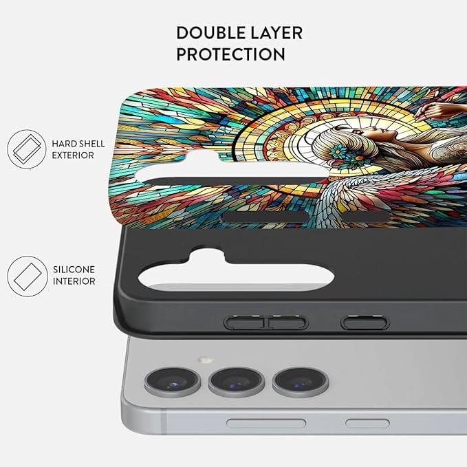 Compatible for Samsung Galaxy A27 5G Case, Dual Layer Heavy Duty 2 in 1 - Image 2