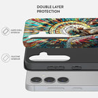 Compatible for Samsung Galaxy S25 5G Case, Dual Layer Heavy Duty 2 in 1 - Image 2