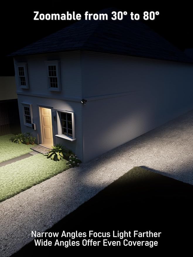 LEONLITE 25W LED Security Light Outdoor Motion Sensor, Motion Flood Lights - Image 2