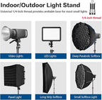 FreeSea Photography Aluminum Light Stand 83in/210cm, Travel Tripod - Image 9